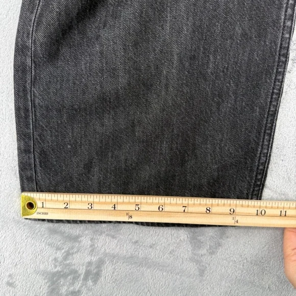 Rag & Bone Lori Mid-Rise Wide Leg Jeans Senoia Black Grey Women's Size 27 NEW - Picture 15 of 16